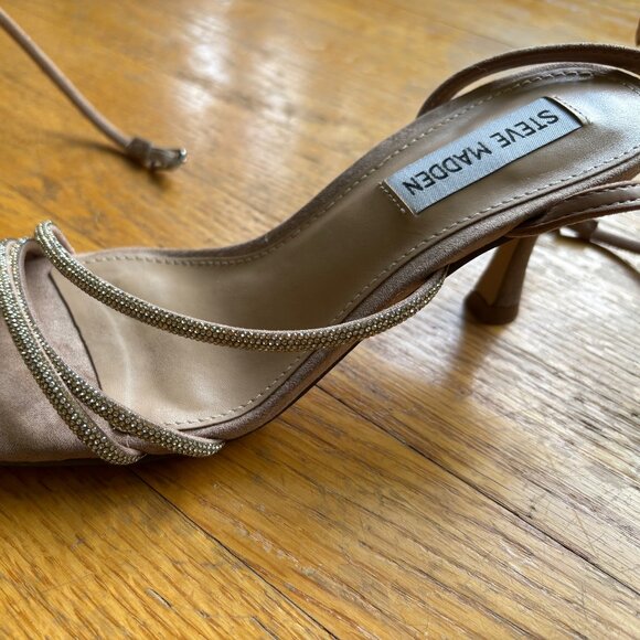 Steve Madden Strappy Sparkly Heel - Size 6.5 Women - Picture 4 of 12